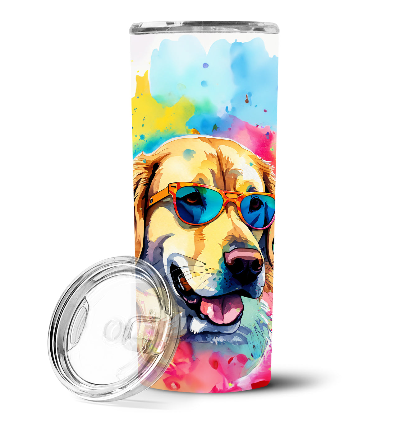 Buy this Yellow Labrador Hippie Dawg Stainless Steel Skinny Tumbler