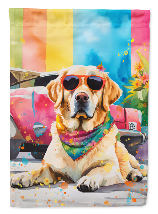 Buy this Yellow Labrador Hippie Dawg House Flag