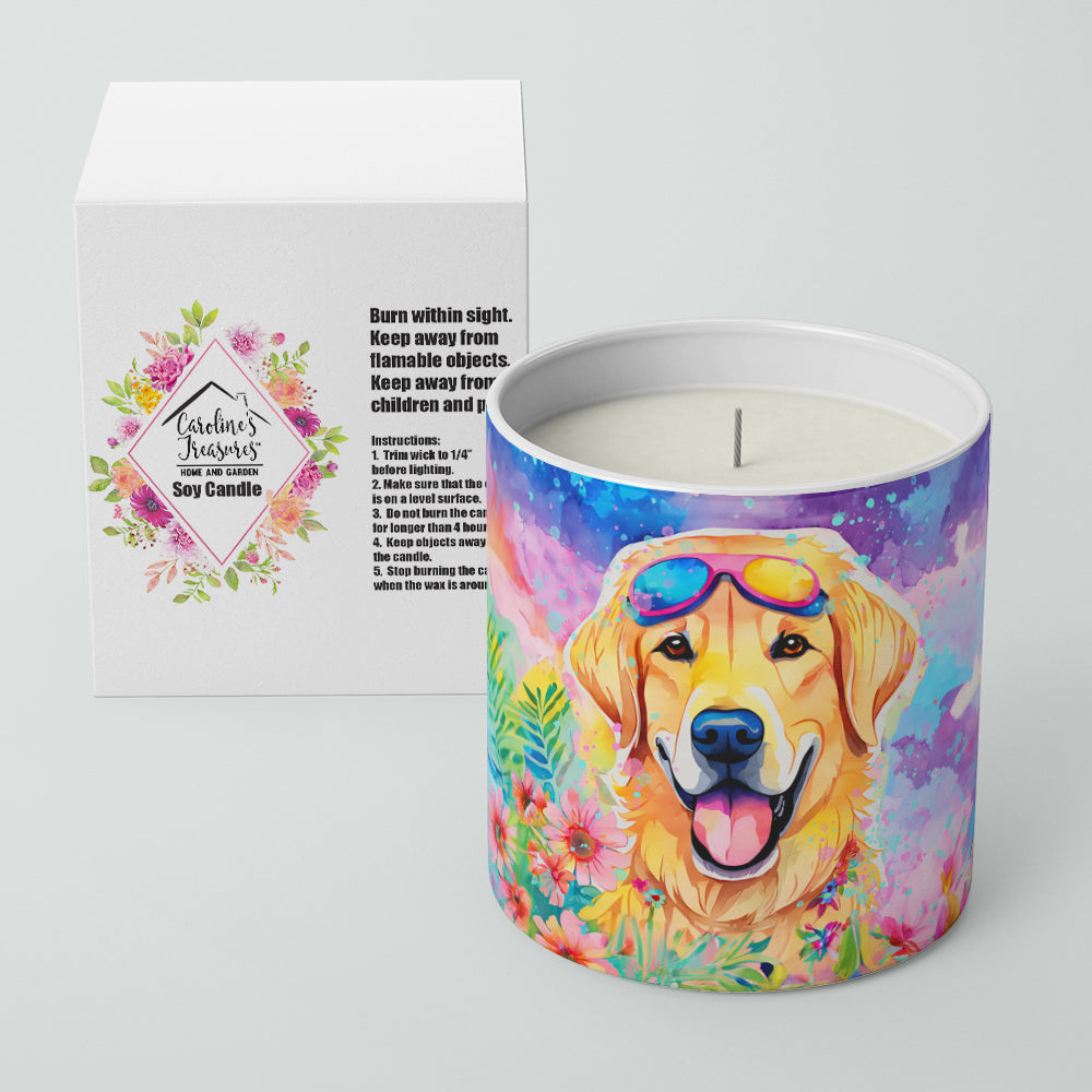Yellow Labrador Hippie Dawg Decorative Soy Candle