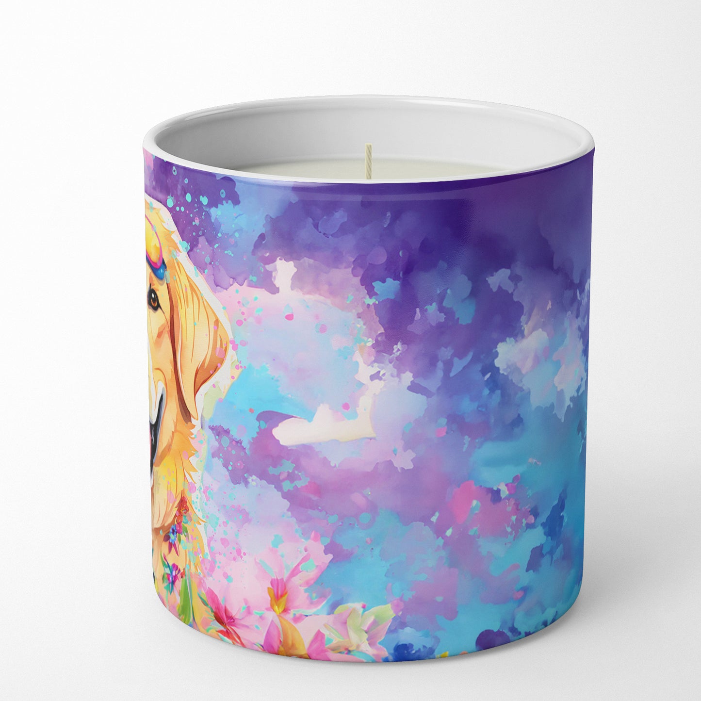 Yellow Labrador Hippie Dawg Decorative Soy Candle