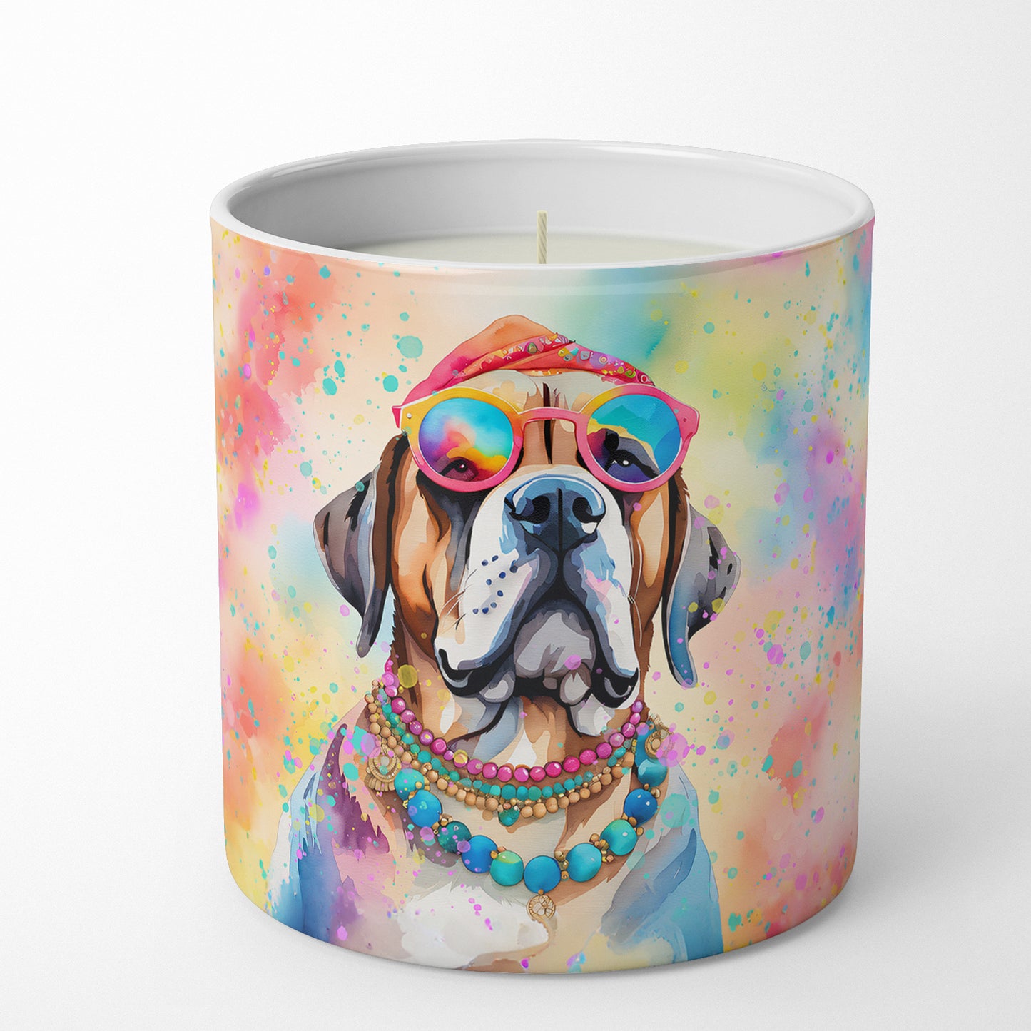 Mastiff Hippie Dawg Decorative Soy Candle