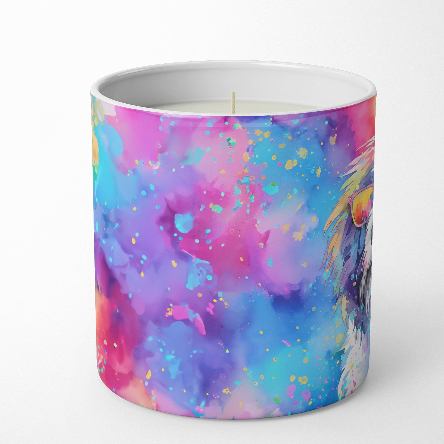 Buy this Old English Sheepdog Hippie Dawg Decorative Soy Candle