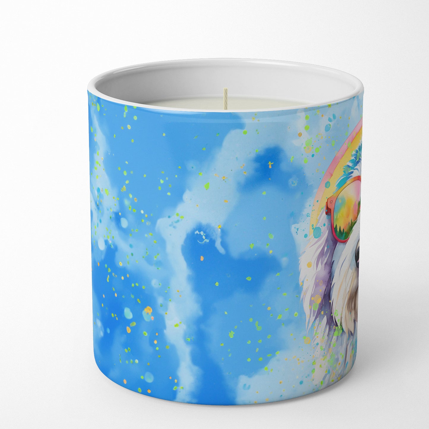 Buy this Old English Sheepdog Hippie Dawg Decorative Soy Candle