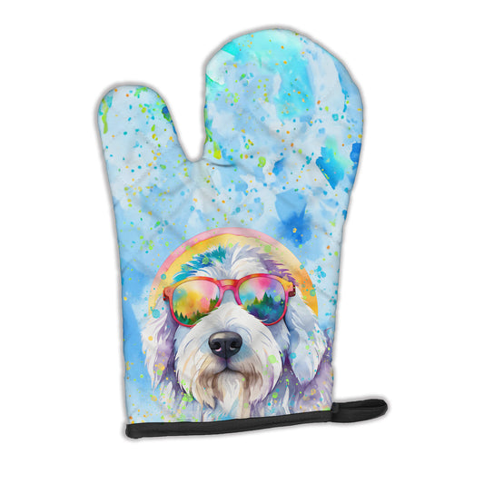 Buy this Old English Sheepdog Hippie Dawg Oven Mitt
