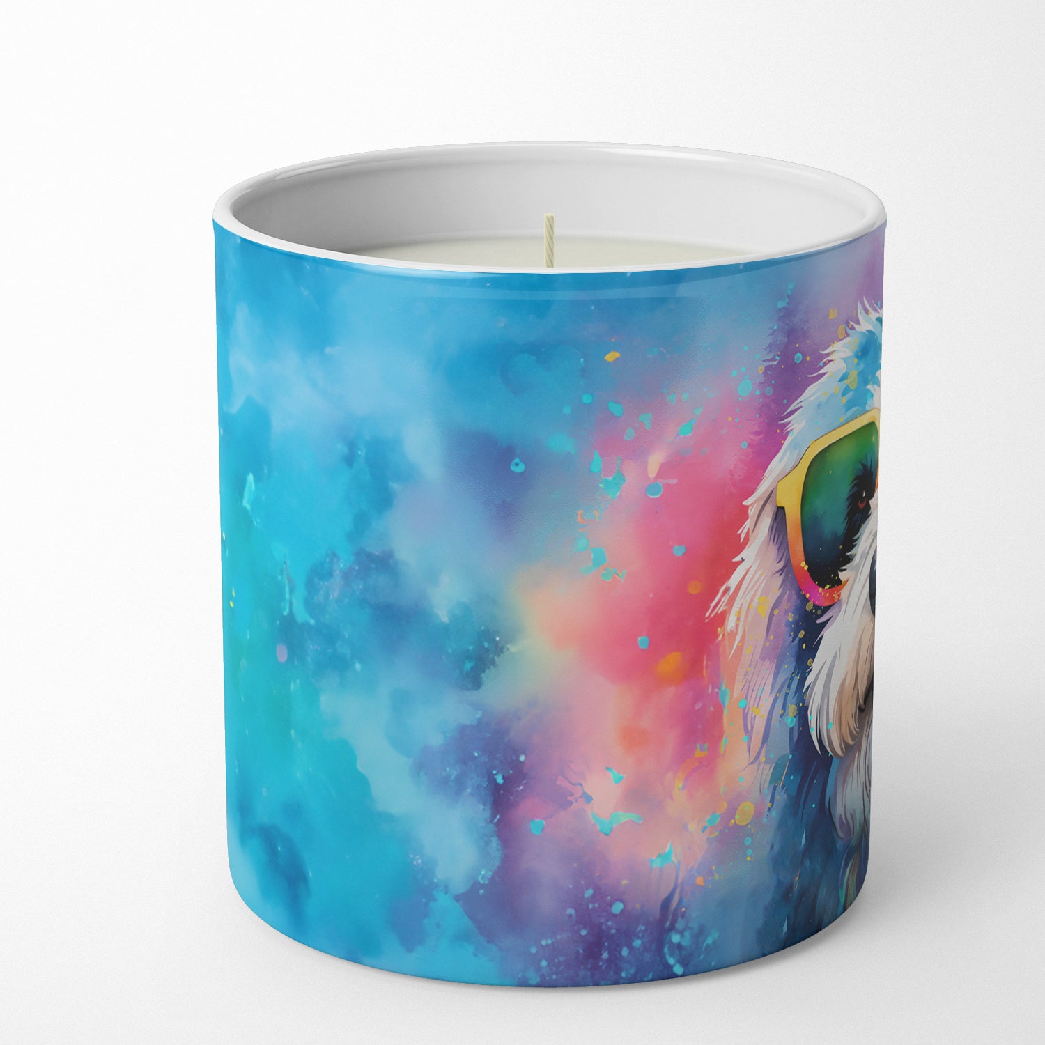 Buy this Old English Sheepdog Hippie Dawg Decorative Soy Candle