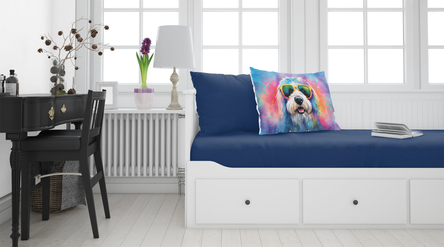 Old English Sheepdog Hippie Dawg Standard Pillowcase