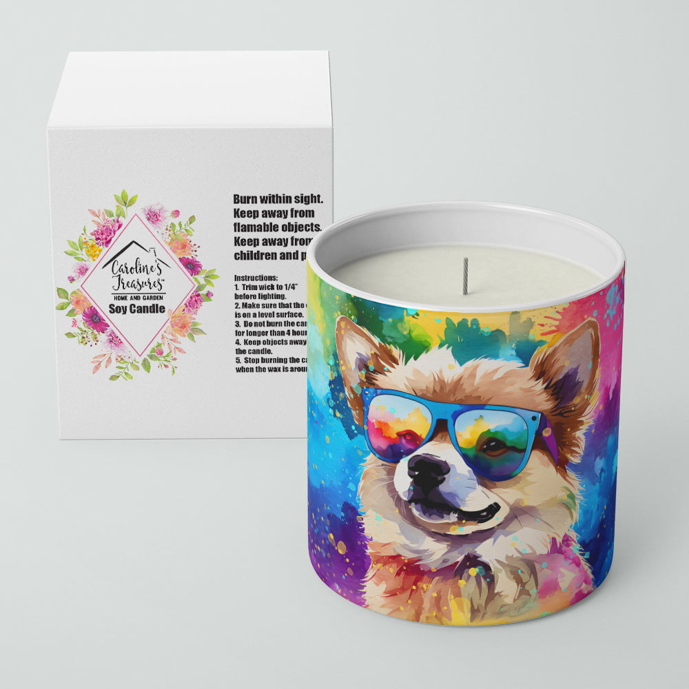 Pomeranian Hippie Dawg Decorative Soy Candle