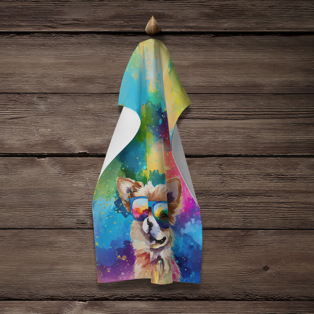 Pomeranian Hippie Dawg Kitchen Towel