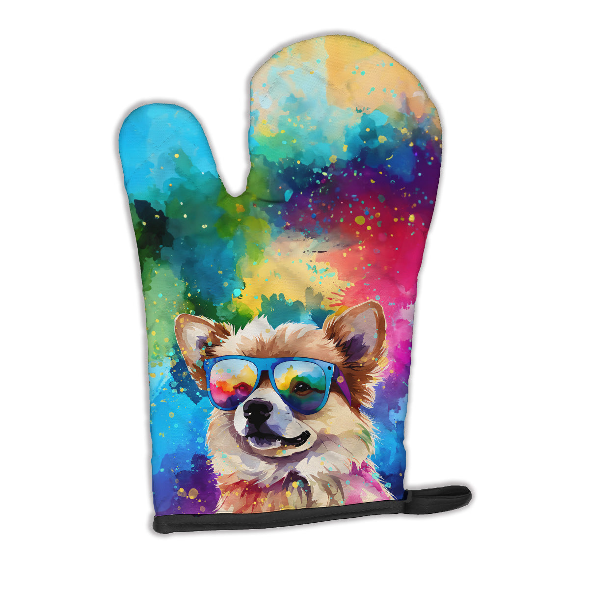 Buy this Pomeranian Hippie Dawg Oven Mitt