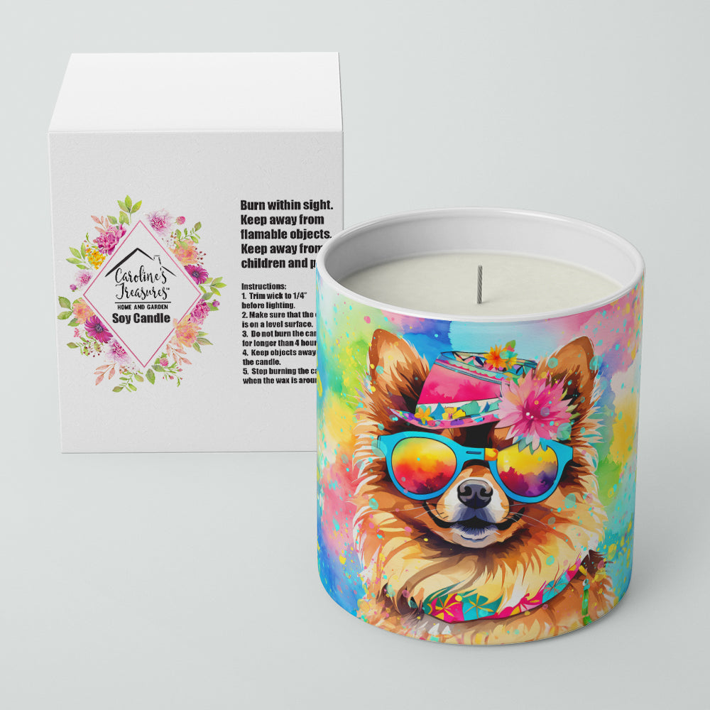 Pomeranian Hippie Dawg Decorative Soy Candle