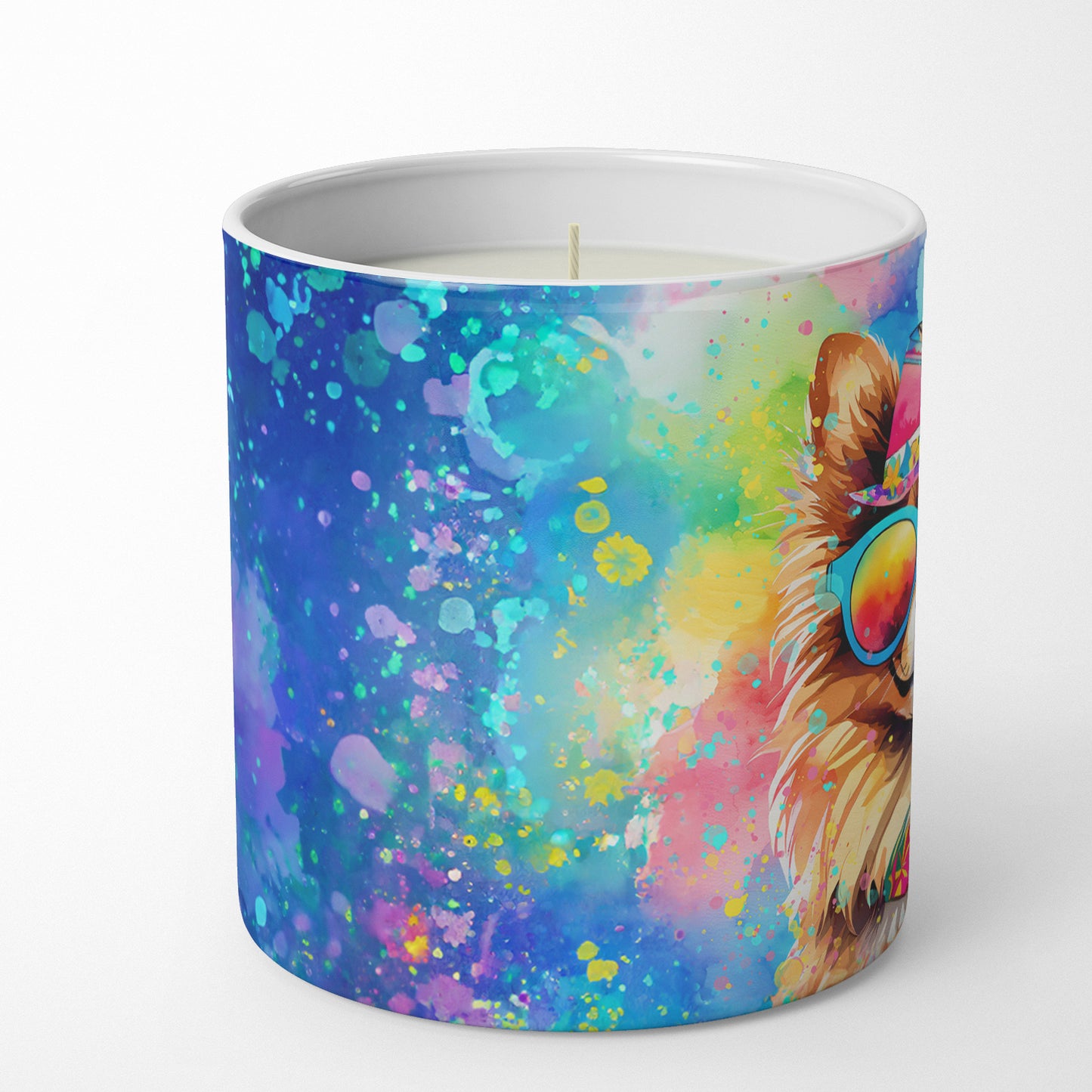 Buy this Pomeranian Hippie Dawg Decorative Soy Candle