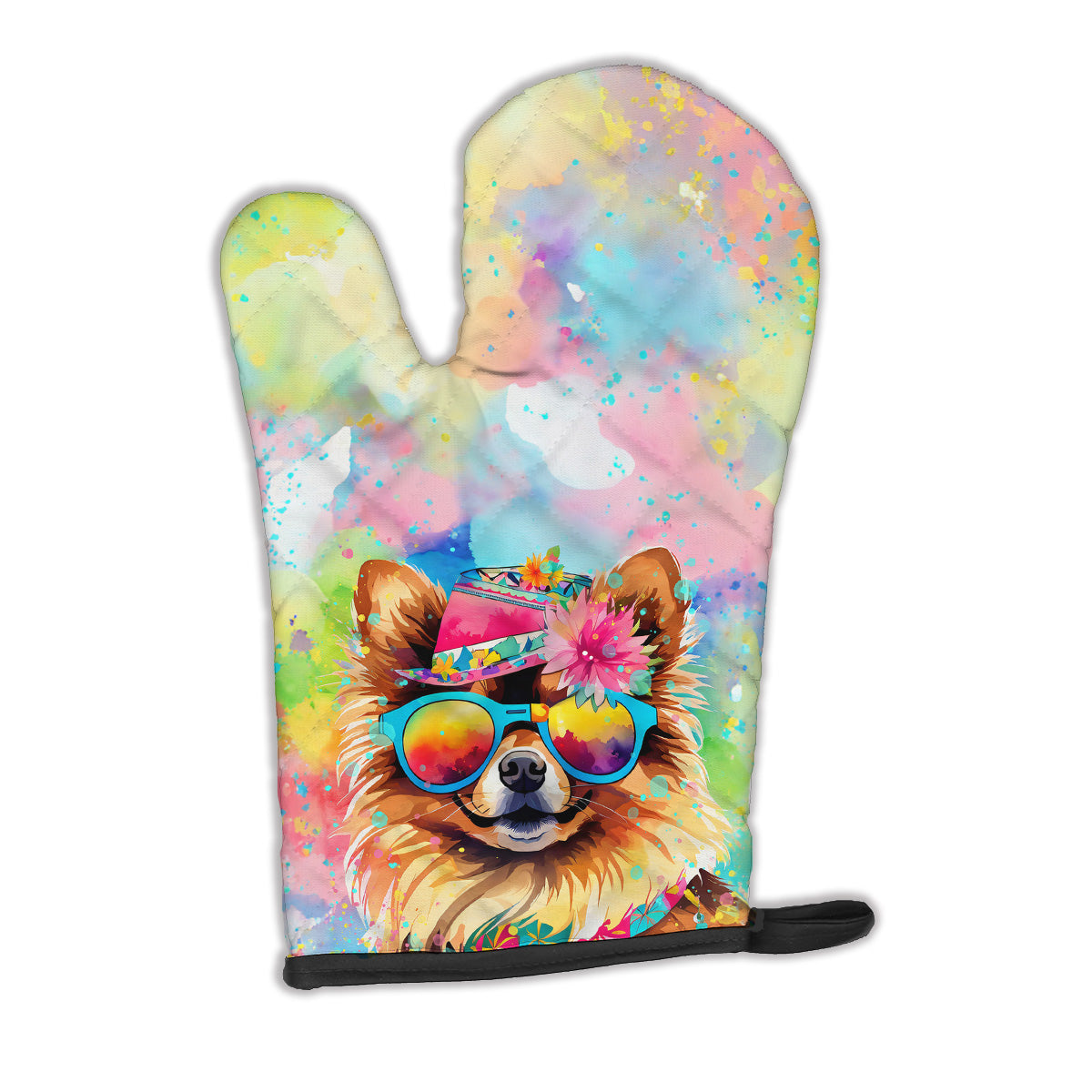 Buy this Pomeranian Hippie Dawg Oven Mitt