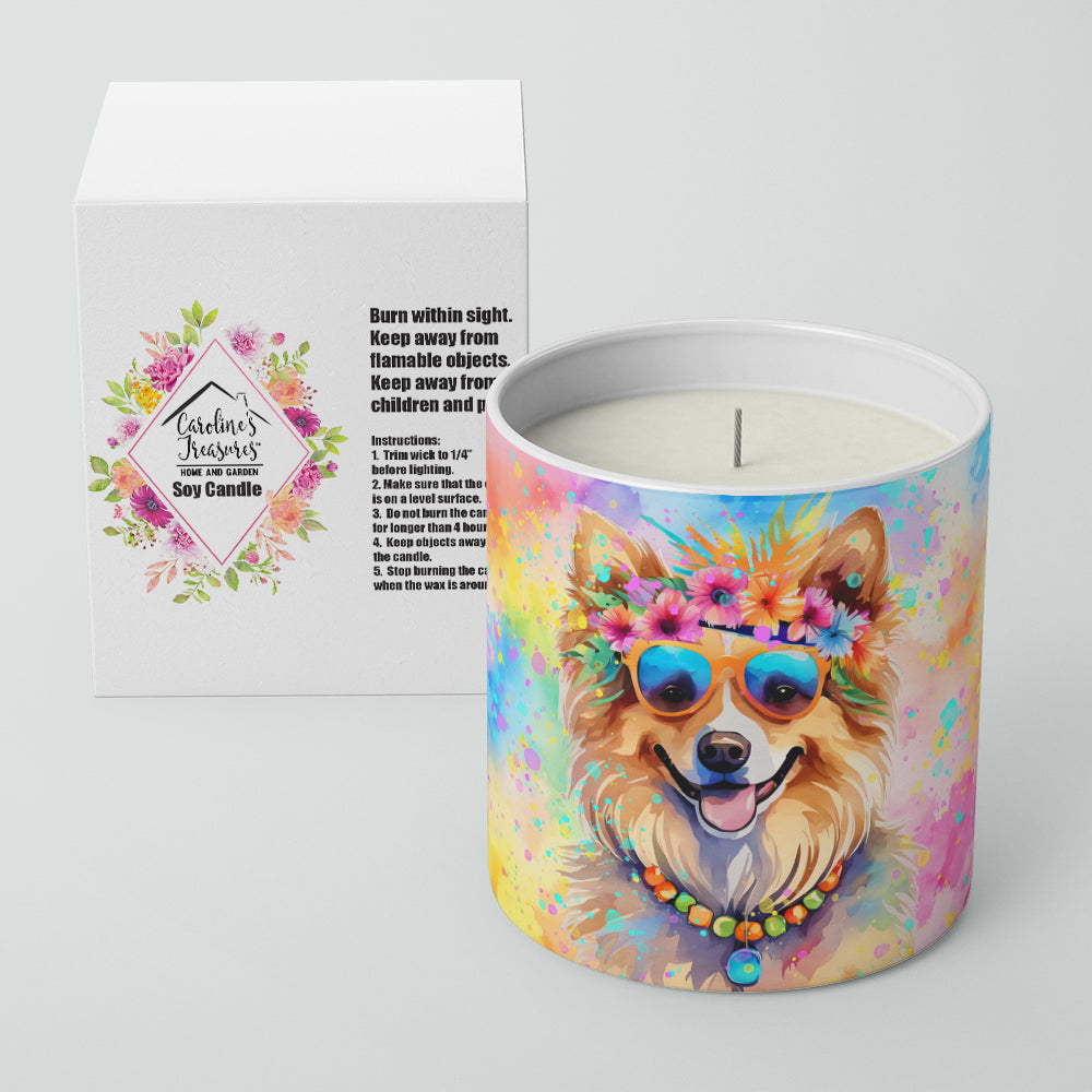 Pomeranian Hippie Dawg Decorative Soy Candle