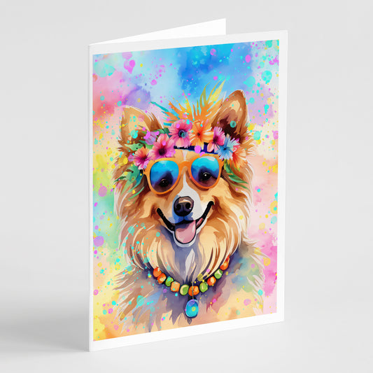 Buy this Pomeranian Hippie Dawg Greeting Cards Pack of 8