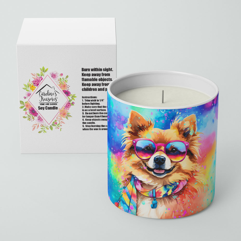 Pomeranian Hippie Dawg Decorative Soy Candle