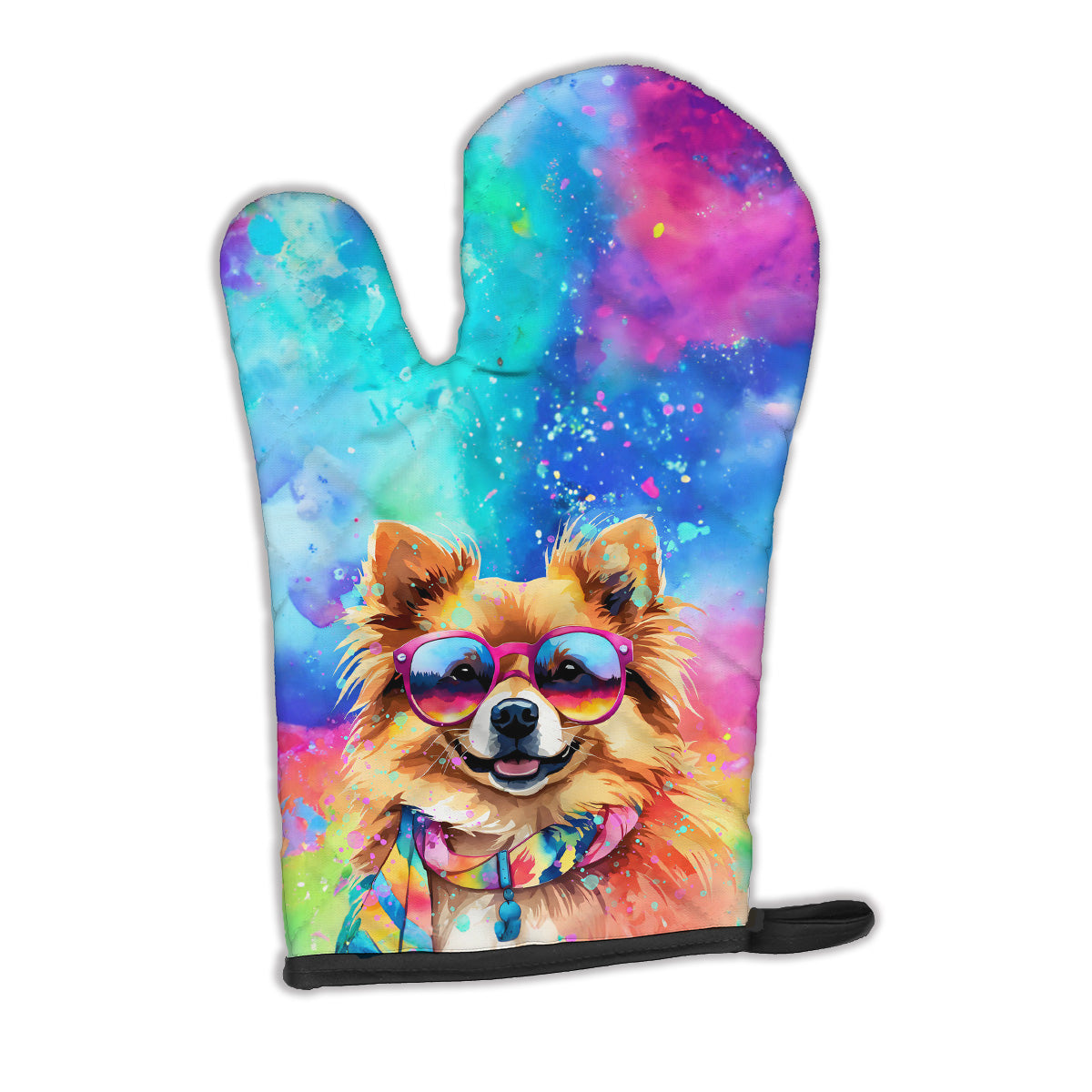 Buy this Pomeranian Hippie Dawg Oven Mitt