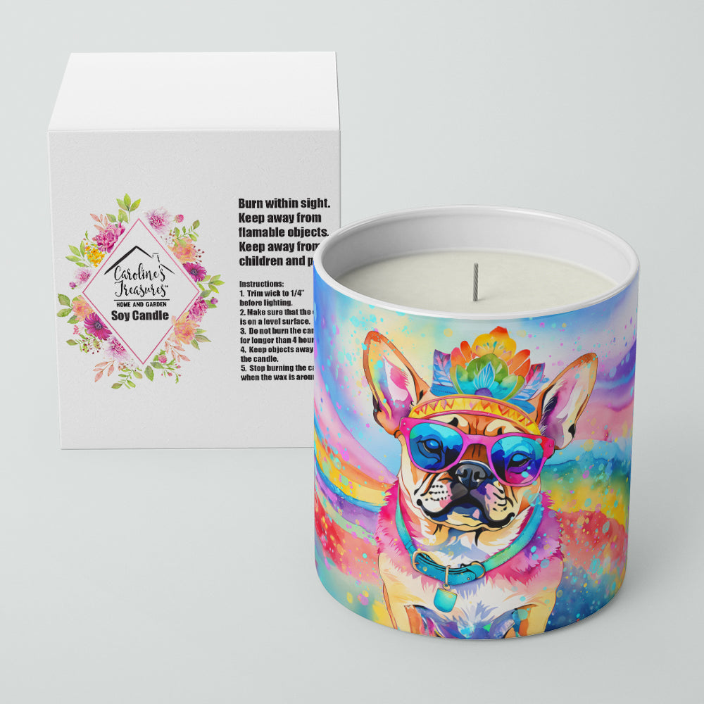 Pug Hippie Dawg Decorative Soy Candle