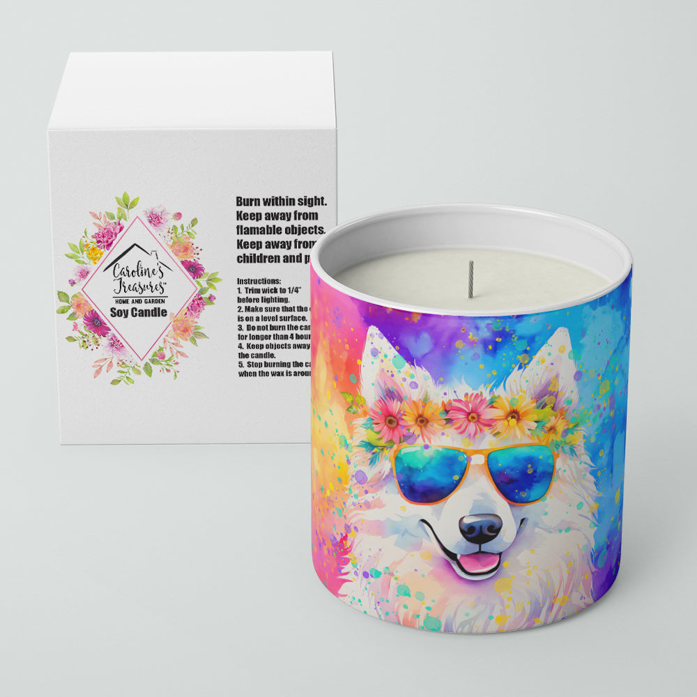 Samoyed Hippie Dawg Decorative Soy Candle