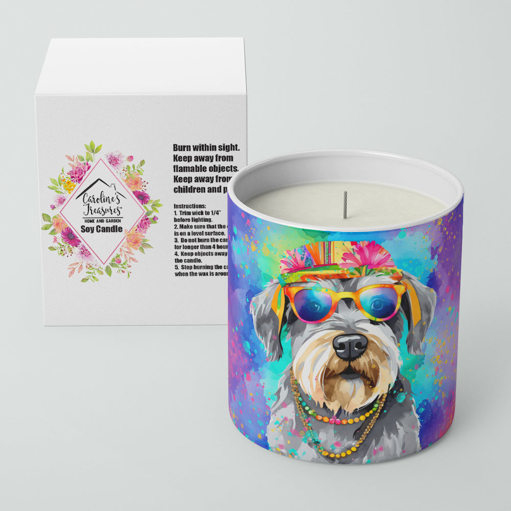 Schnauzer Hippie Dawg Decorative Soy Candle