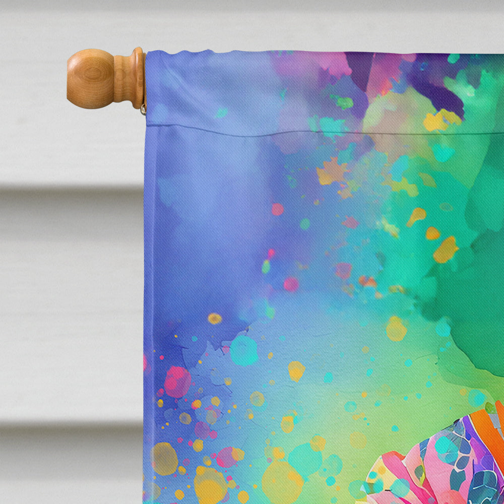 Schnauzer Hippie Dawg House Flag