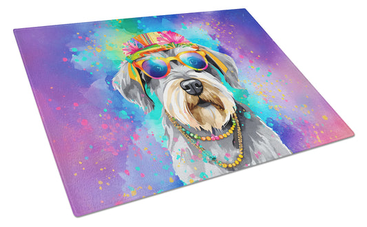 Buy this Schnauzer Hippie Dawg Glass Cutting Board