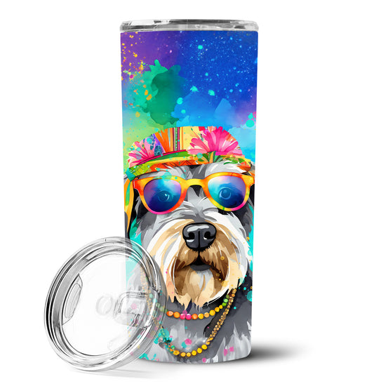 Buy this Schnauzer Hippie Dawg Stainless Steel Skinny Tumbler