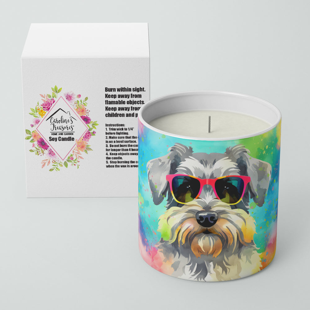 Schnauzer Hippie Dawg Decorative Soy Candle