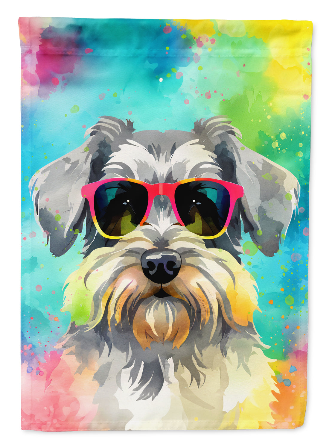 Buy this Schnauzer Hippie Dawg House Flag