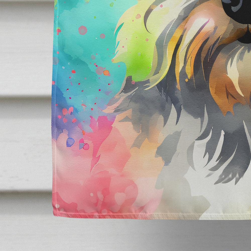 Schnauzer Hippie Dawg House Flag