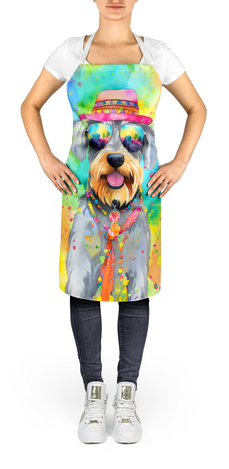 Schnauzer Hippie Dawg Apron