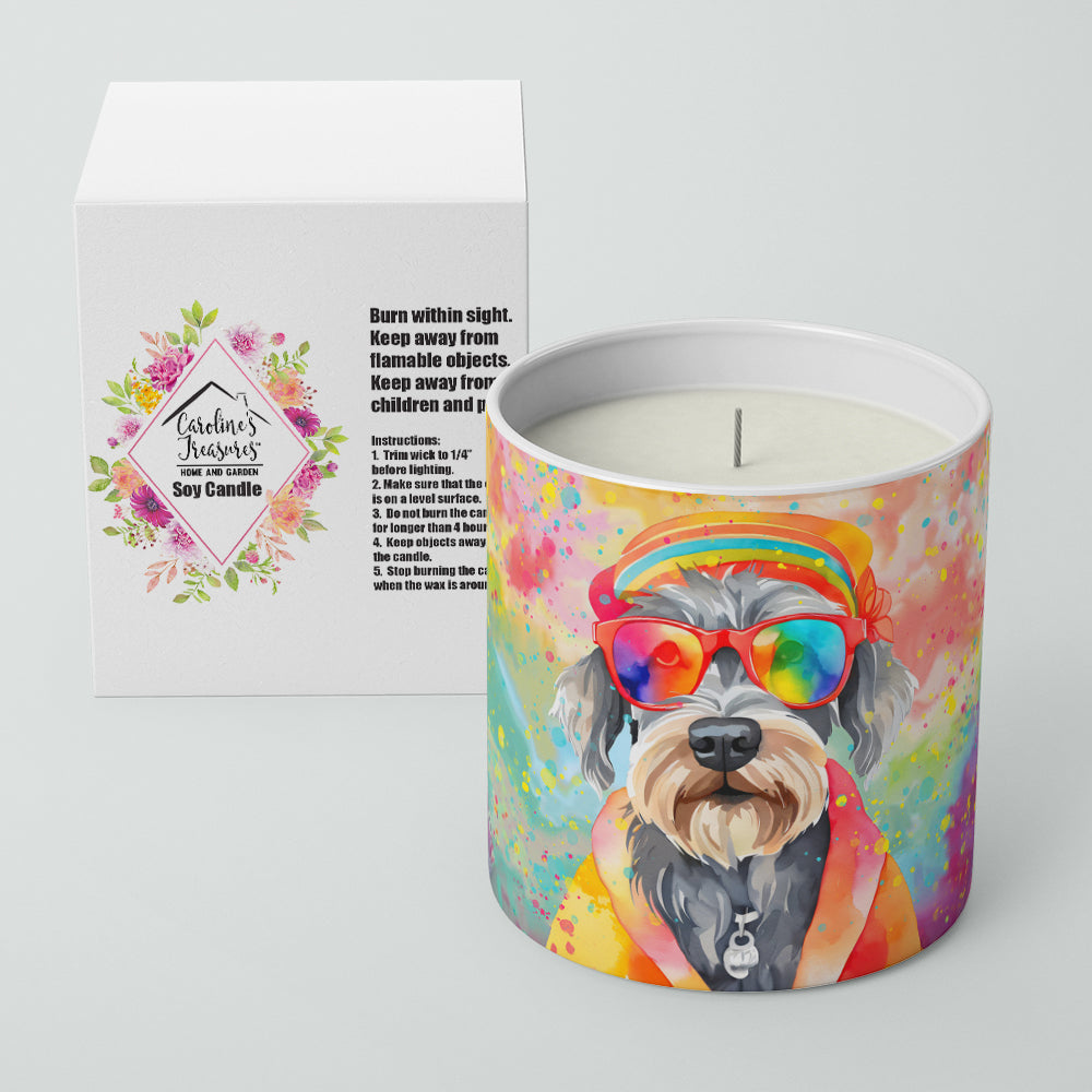 Schnauzer Hippie Dawg Decorative Soy Candle