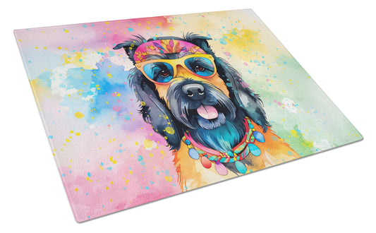 Buy this Scottish Terrier Hippie Dawg Glass Cutting Board