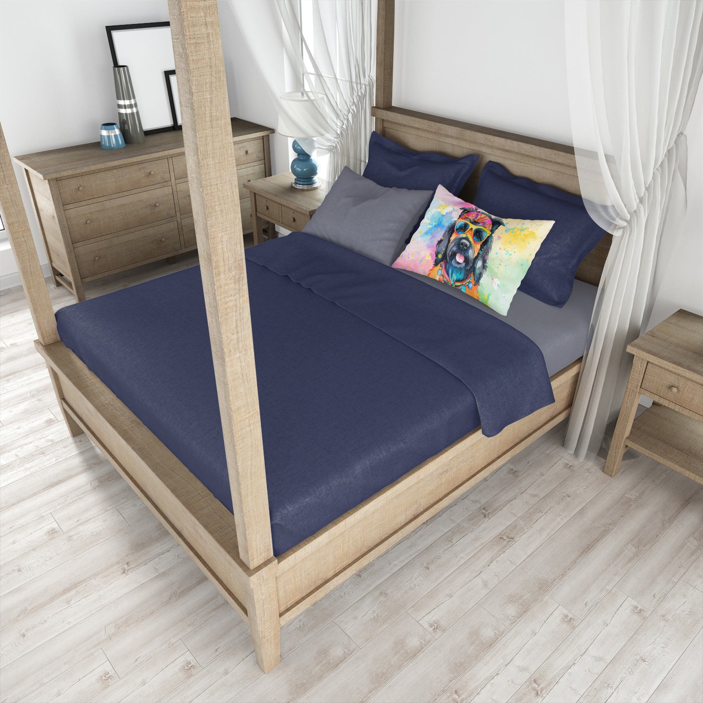 Scottish Terrier Hippie Dawg Standard Pillowcase