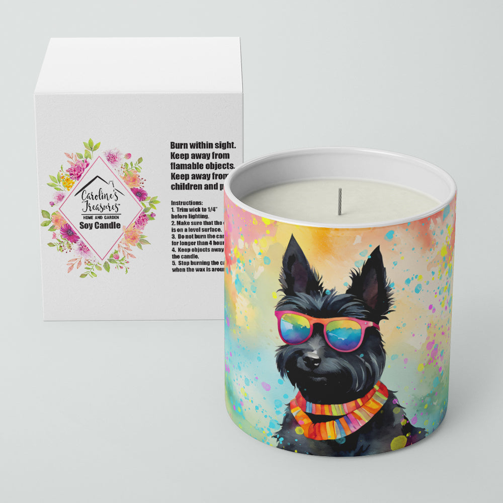 Scottish Terrier Hippie Dawg Decorative Soy Candle
