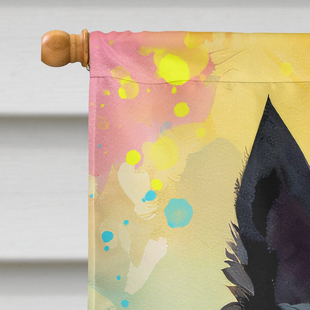 Scottish Terrier Hippie Dawg House Flag