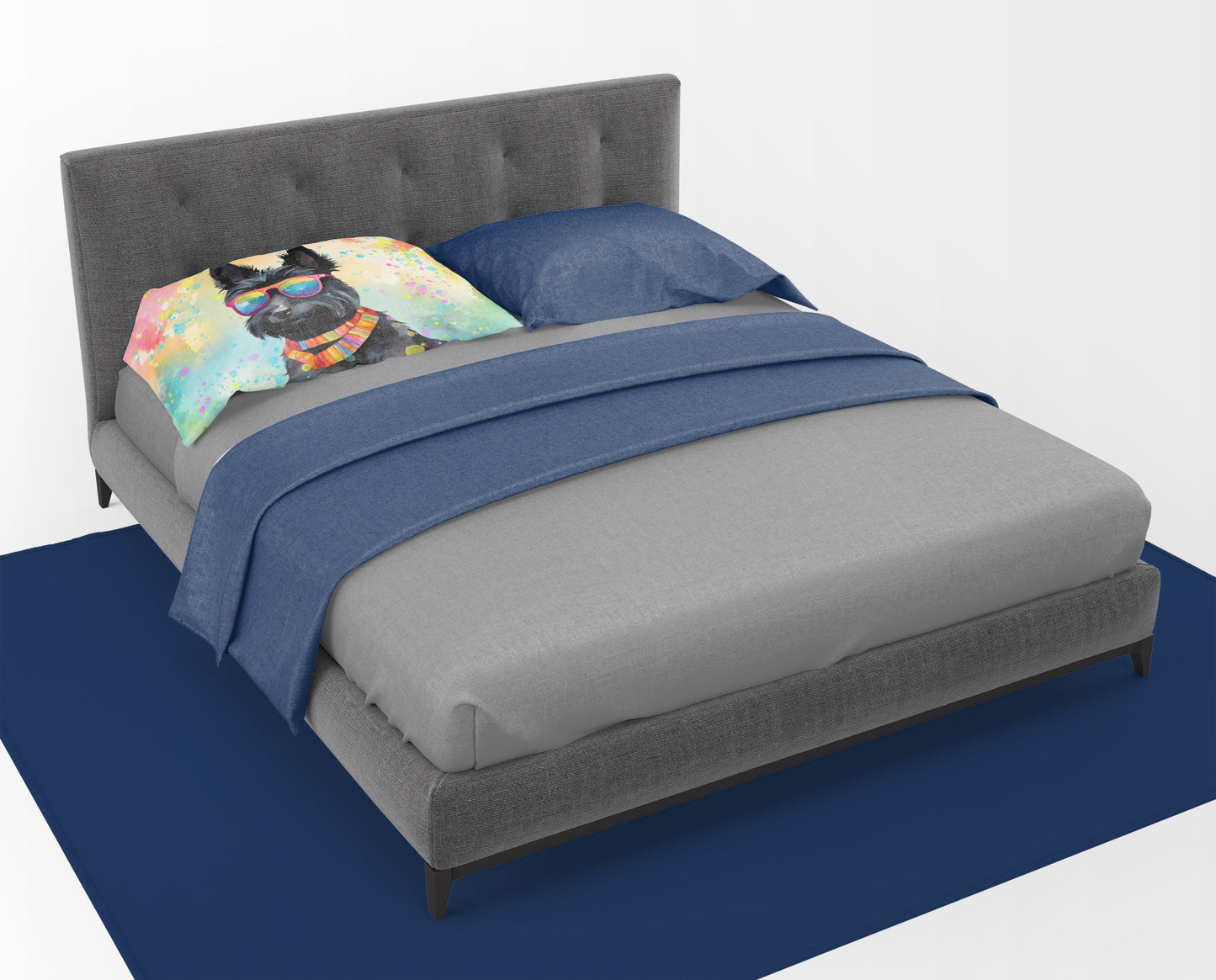 Scottish Terrier Hippie Dawg Standard Pillowcase