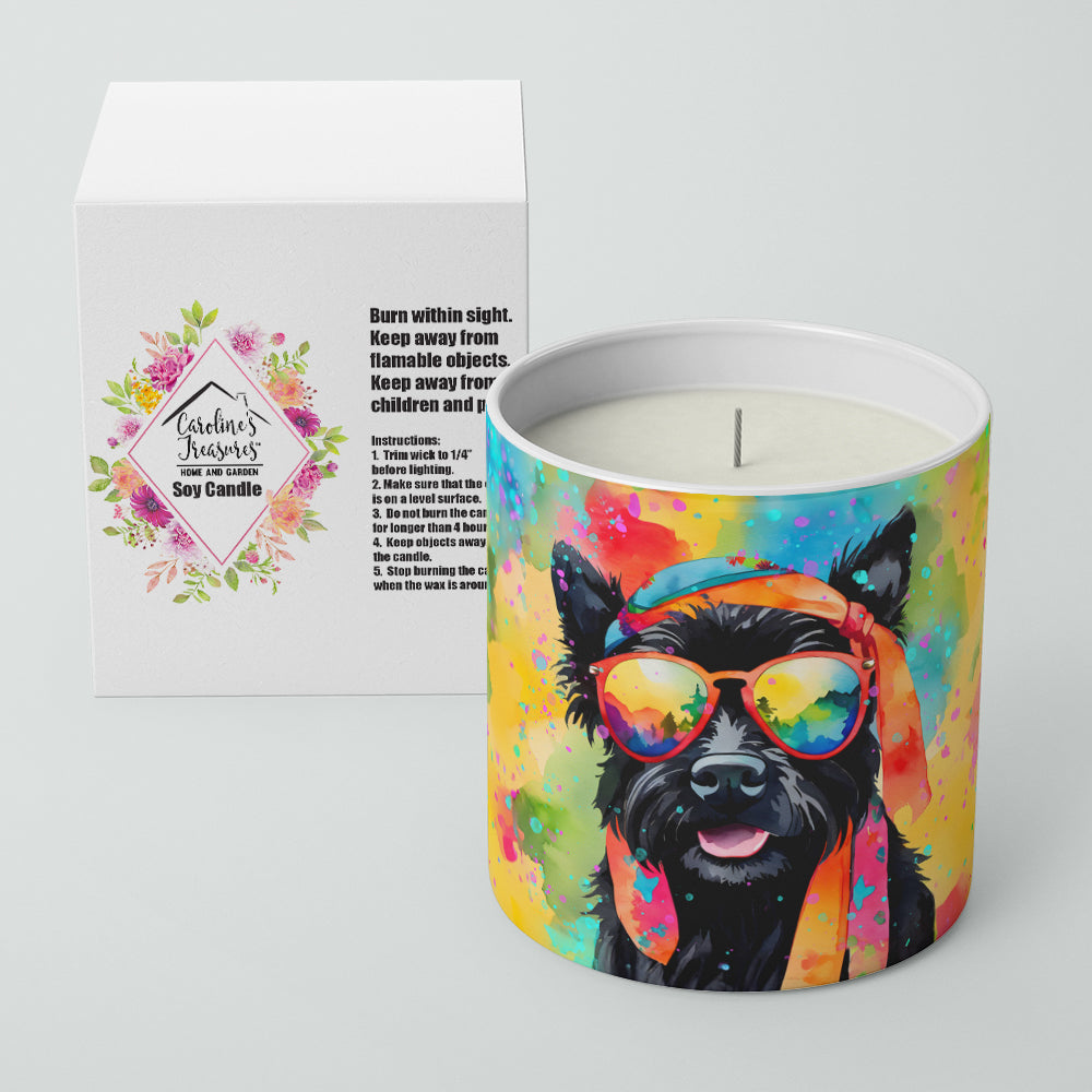 Scottish Terrier Hippie Dawg Decorative Soy Candle
