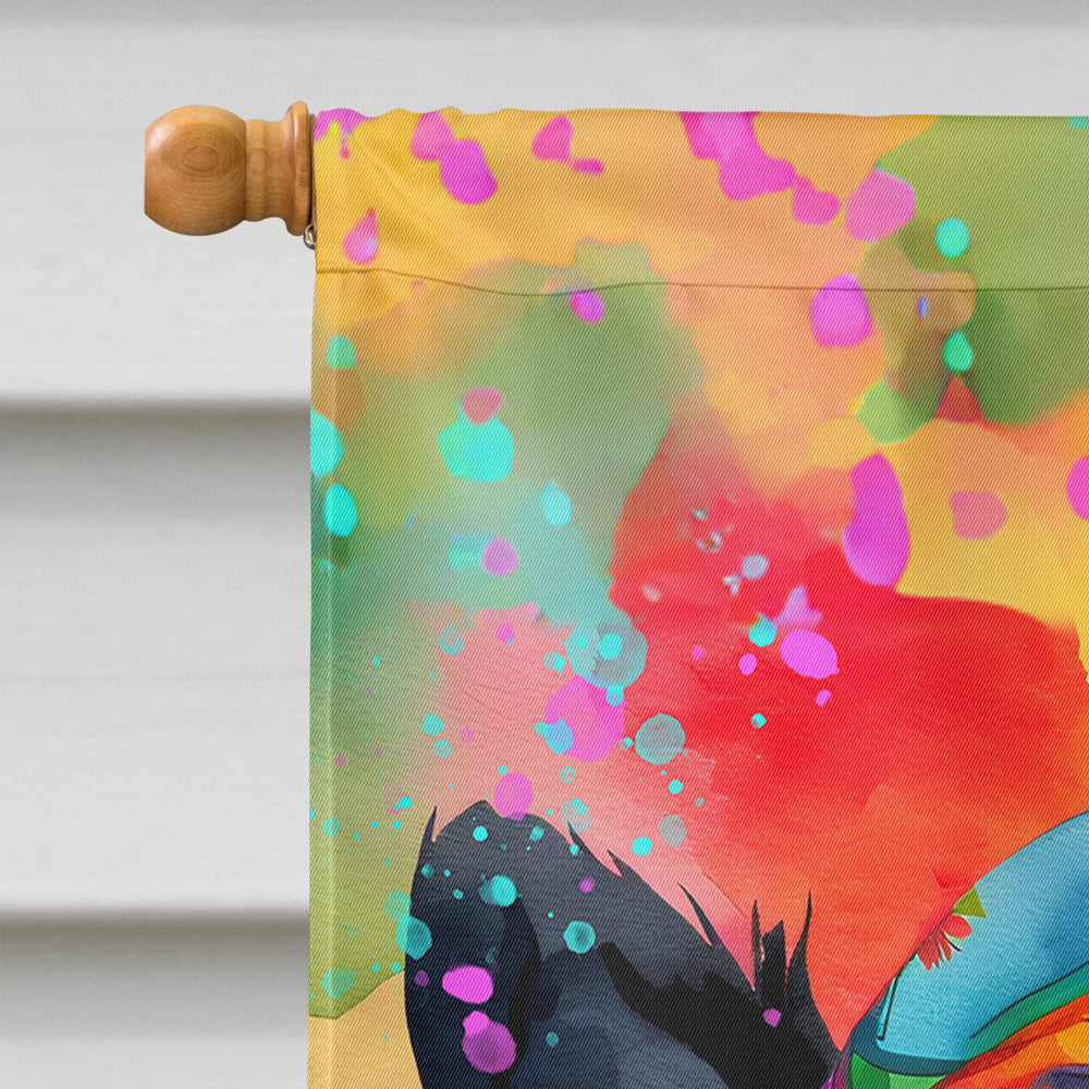 Scottish Terrier Hippie Dawg House Flag