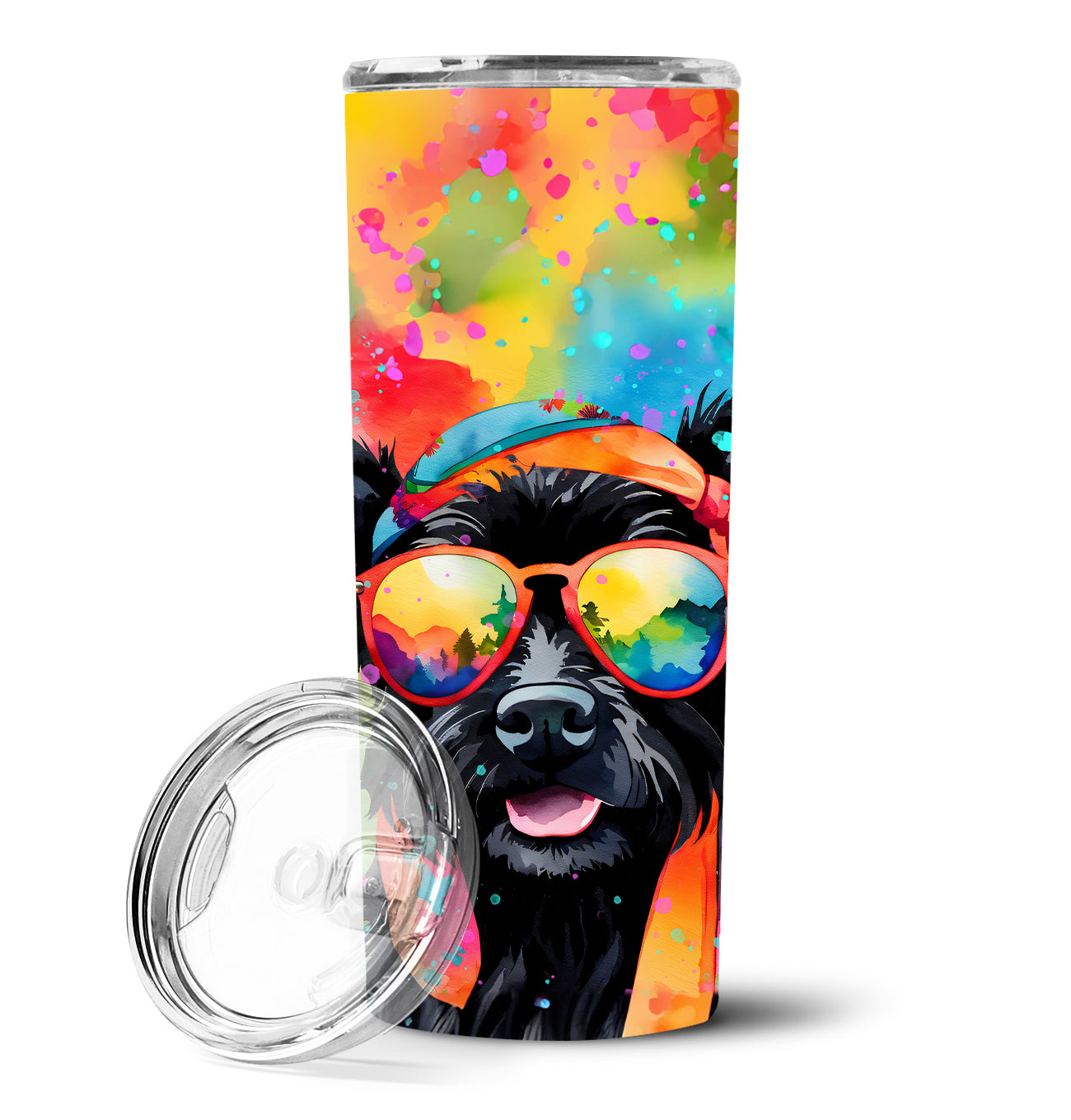 Buy this Scottish Terrier Hippie Dawg Stainless Steel Skinny Tumbler