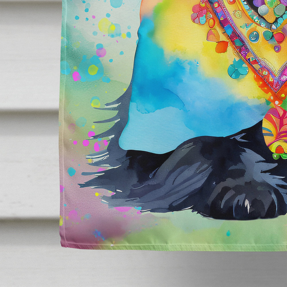 Scottish Terrier Hippie Dawg House Flag