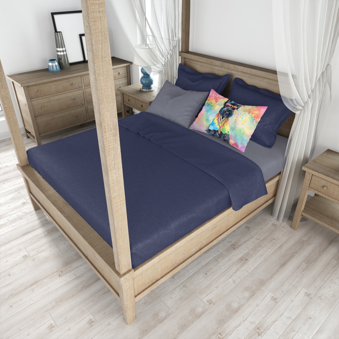 Scottish Terrier Hippie Dawg Standard Pillowcase