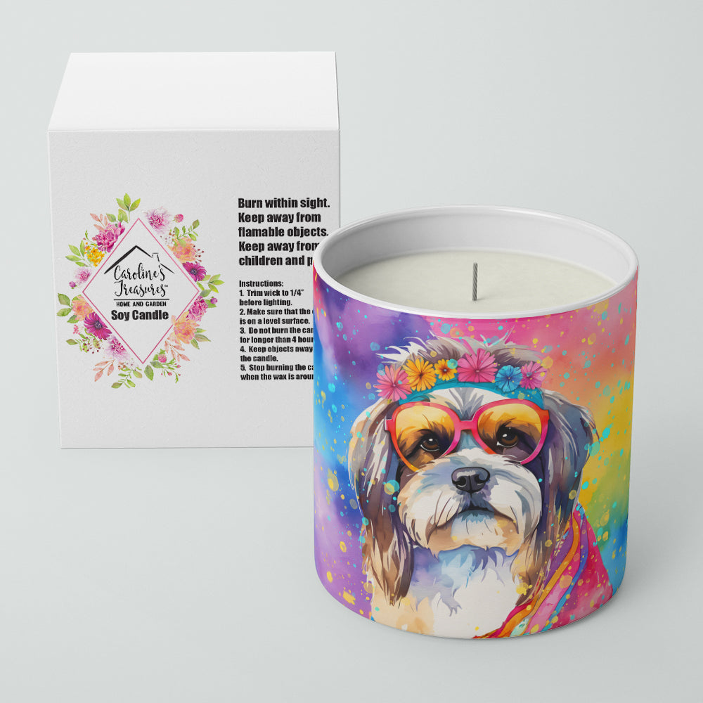 Shih Tzu Hippie Dawg Decorative Soy Candle