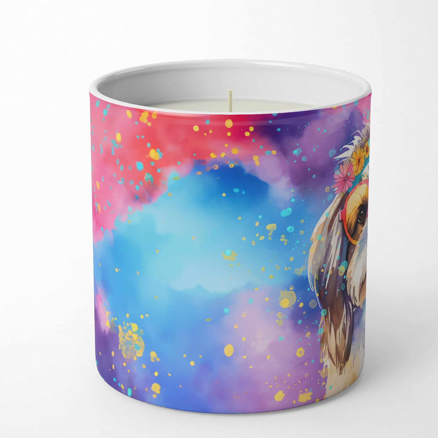 Buy this Shih Tzu Hippie Dawg Decorative Soy Candle