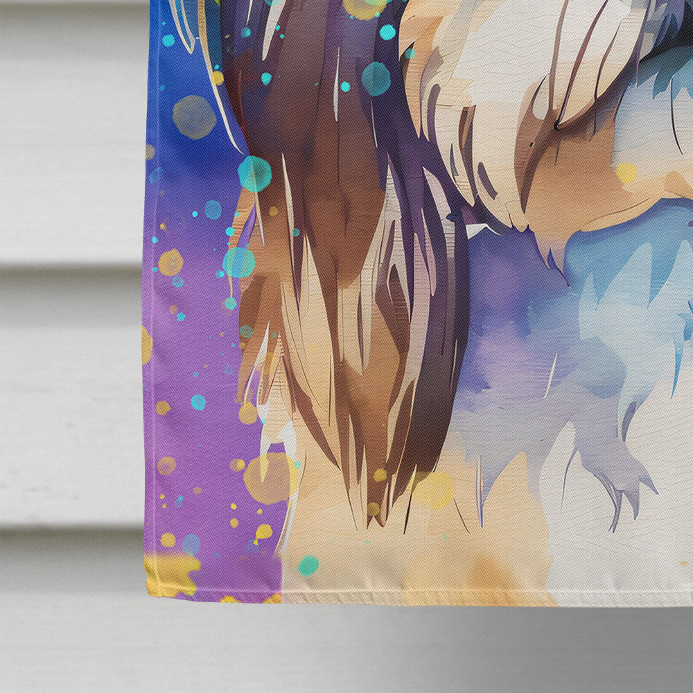 Shih Tzu Hippie Dawg House Flag