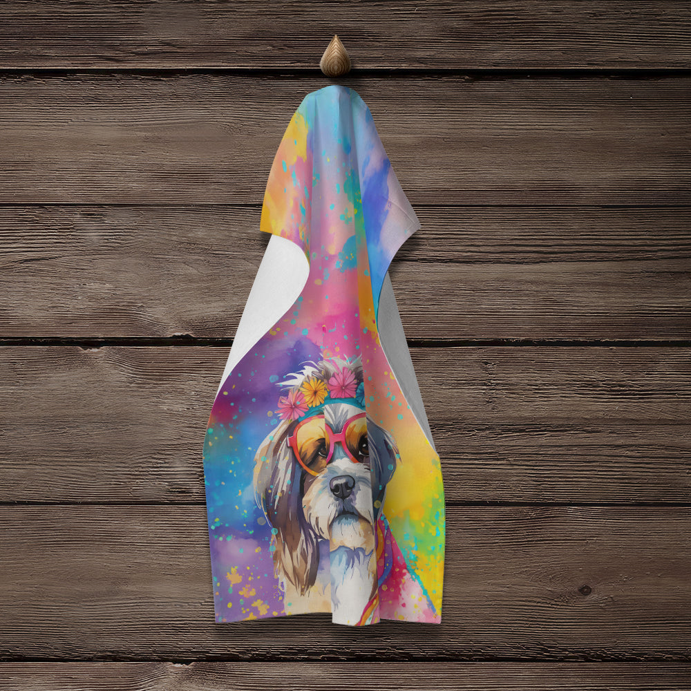 Shih Tzu Hippie Dawg Kitchen Towel