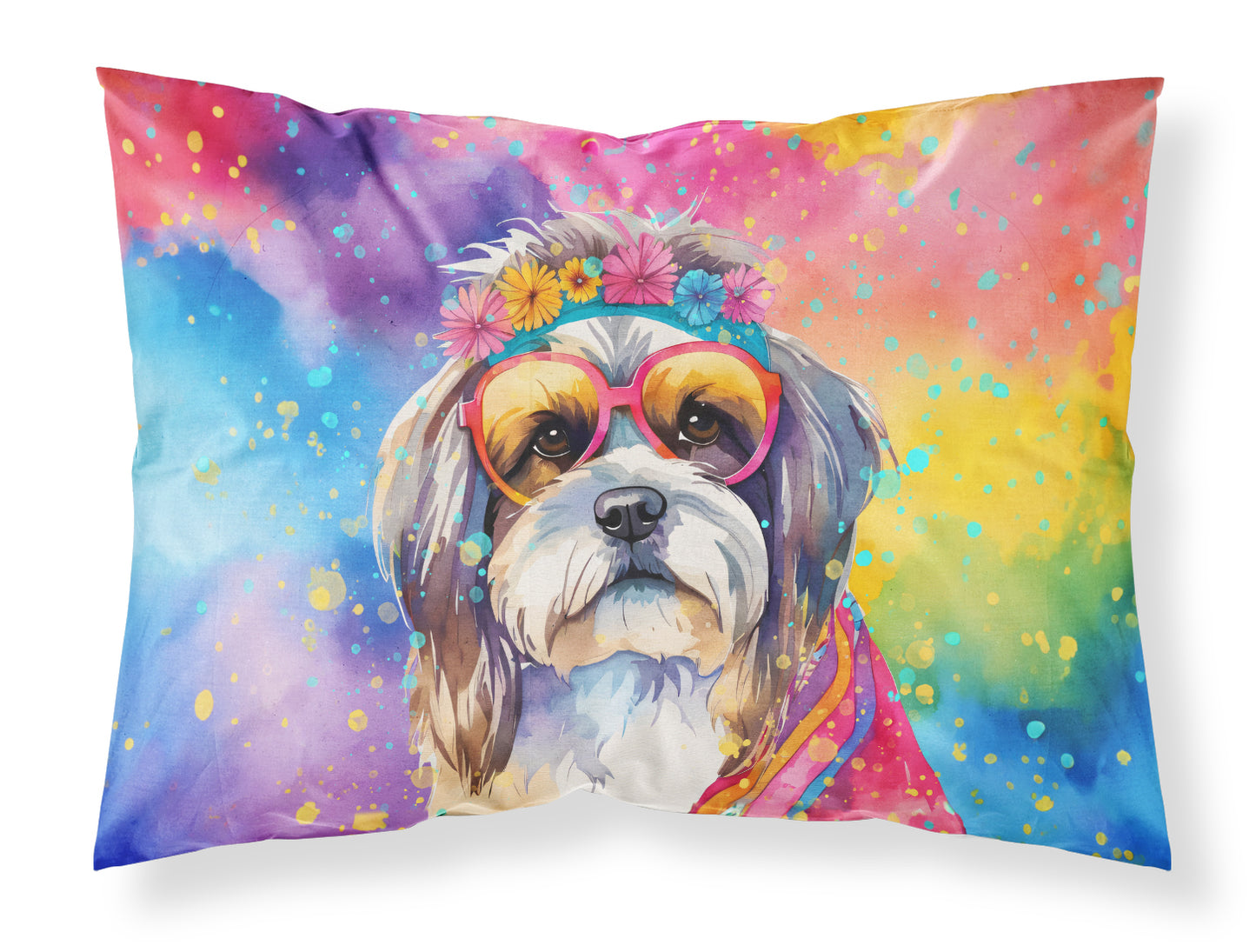Buy this Shih Tzu Hippie Dawg Standard Pillowcase
