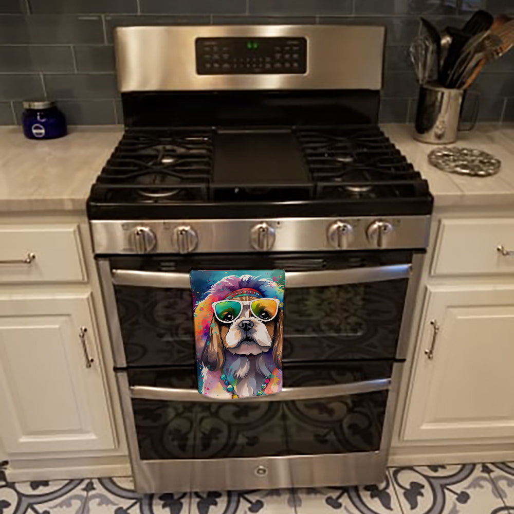 Shih Tzu Hippie Dawg Kitchen Towel