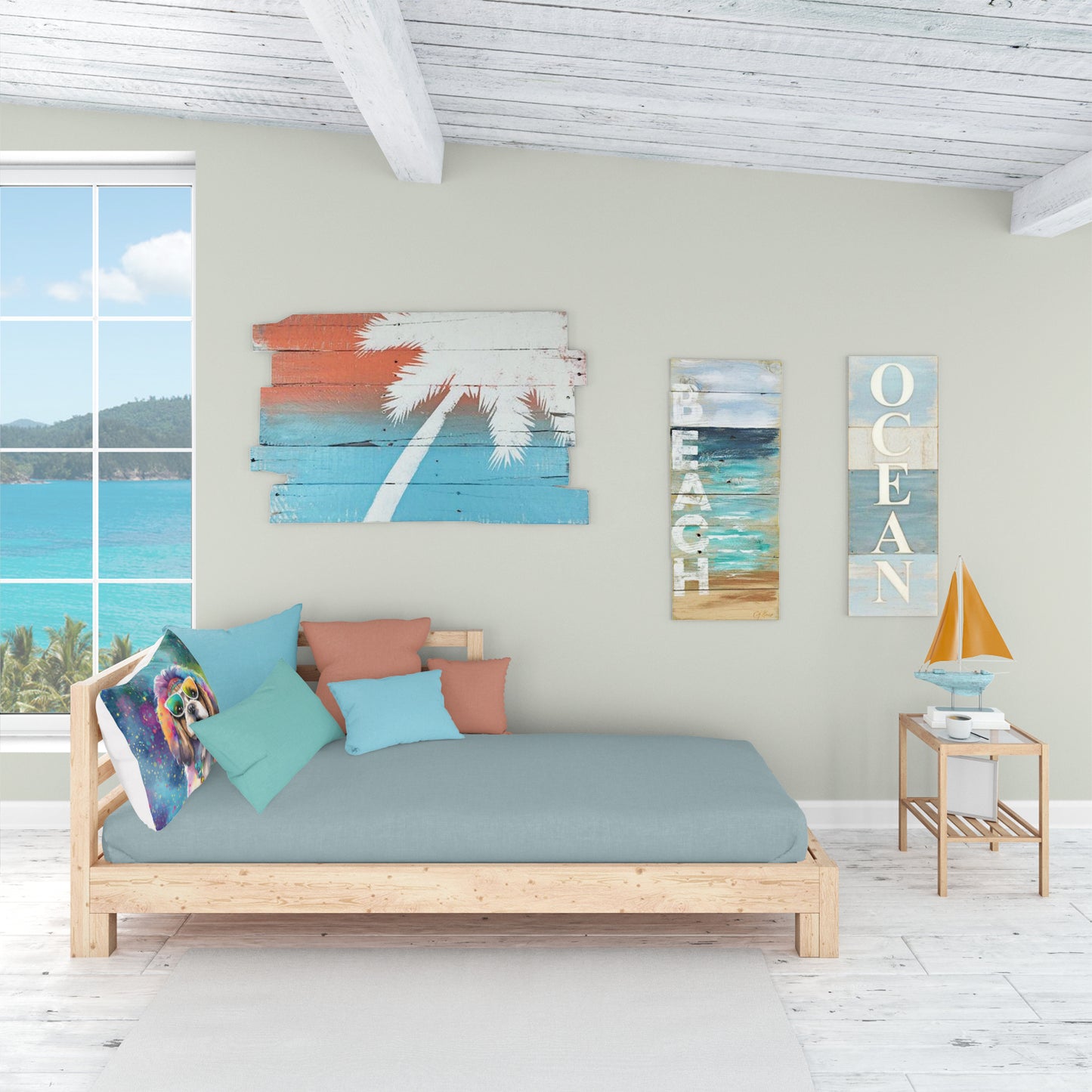 Shih Tzu Hippie Dawg Standard Pillowcase