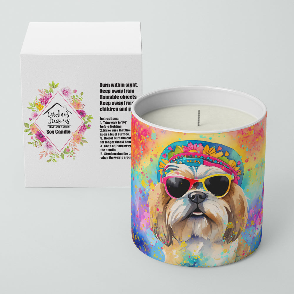 Shih Tzu Hippie Dawg Decorative Soy Candle
