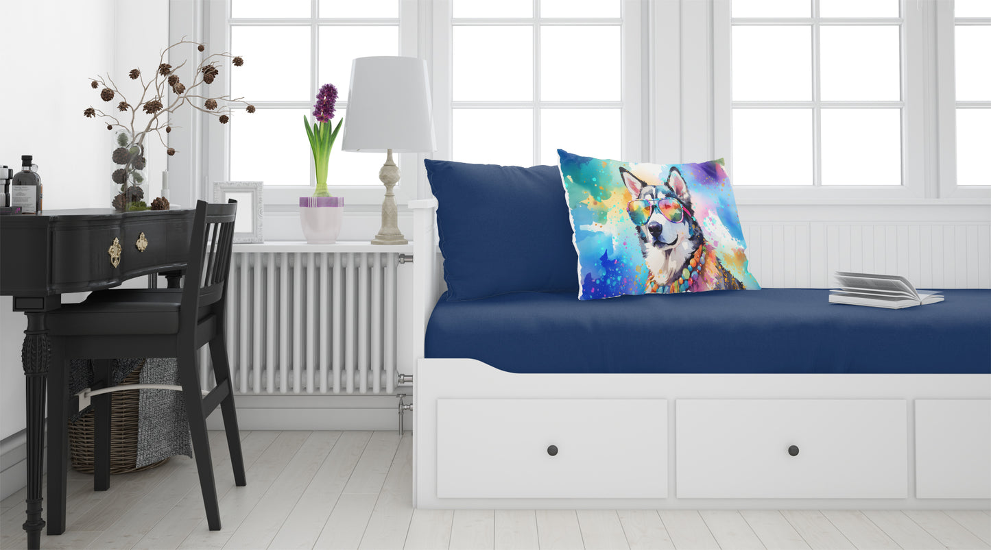 Siberian Husky Hippie Dawg Standard Pillowcase